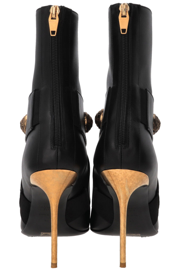 BALMAIN Ankle Boots Leather Black
