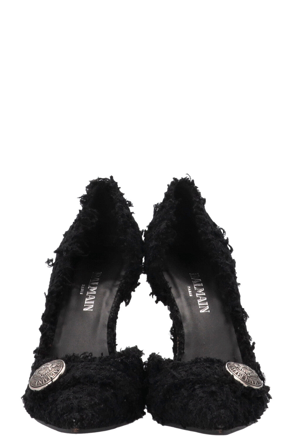 BALMAIN Julie Pumps Tweed Black