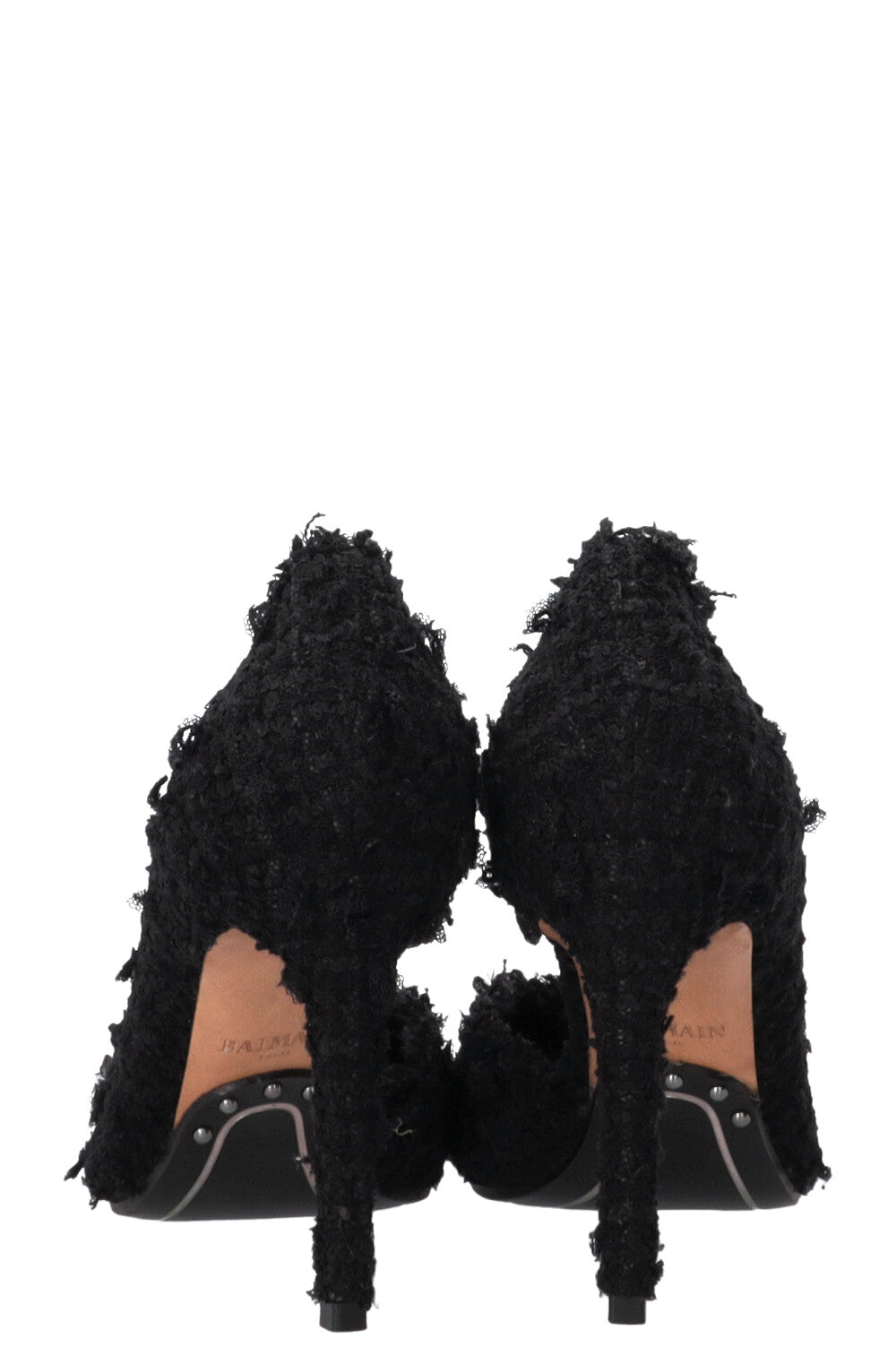 BALMAIN Julie Pumps Tweed Black