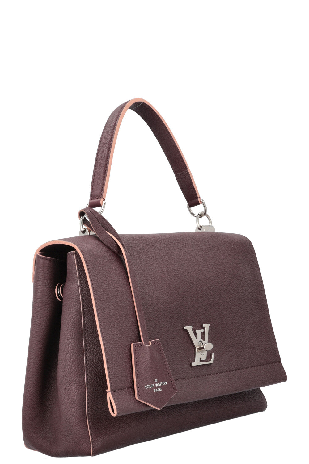 LOUIS VUITTON Lock Me II Handbag MM Prune