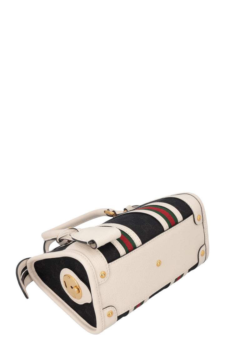 GUCCI Mini Double G Top Handle Bag Supreme Canvas