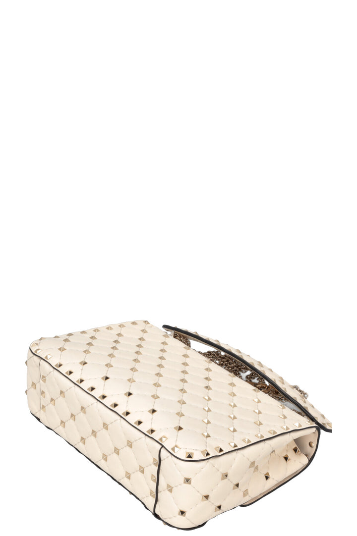 VALENTINO Rockstud Spike Crossbody Bag Ivory