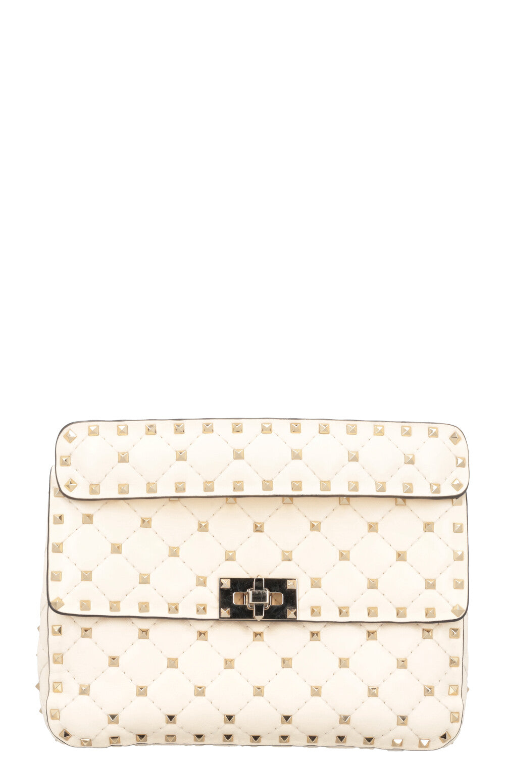 VALENTINO Rockstud Spike Crossbody Bag Ivory