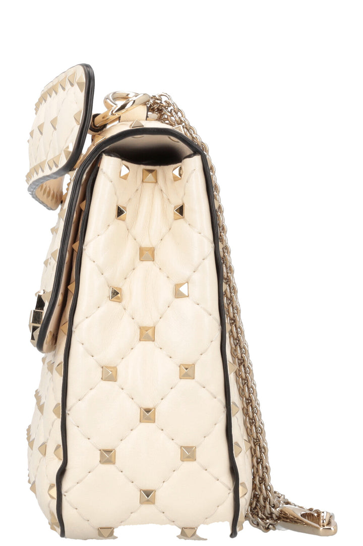 VALENTINO Rockstud Spike Crossbody Bag Ivory