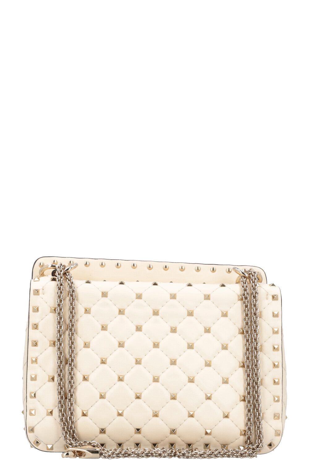 VALENTINO Rockstud Spike Crossbody Bag Ivory