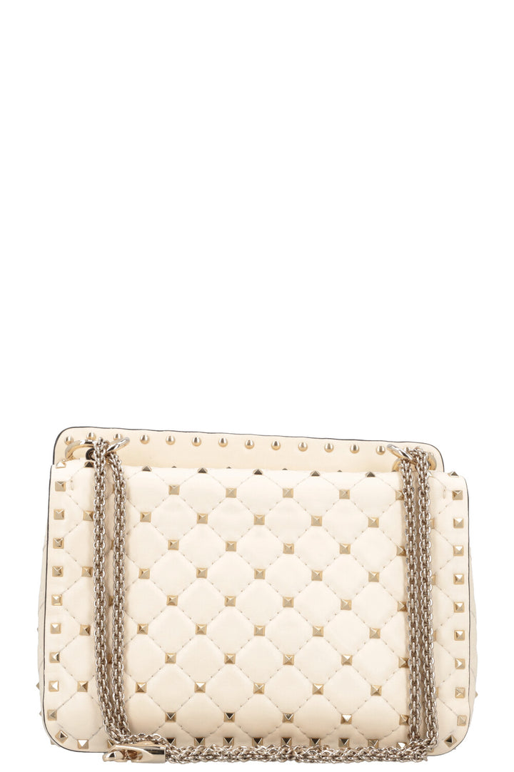 VALENTINO Rockstud Spike Crossbody Bag Ivory