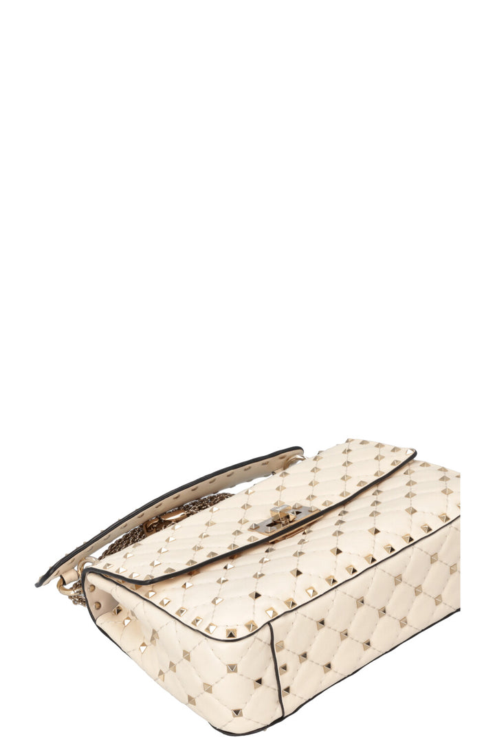 VALENTINO Rockstud Spike Crossbody Bag Ivory