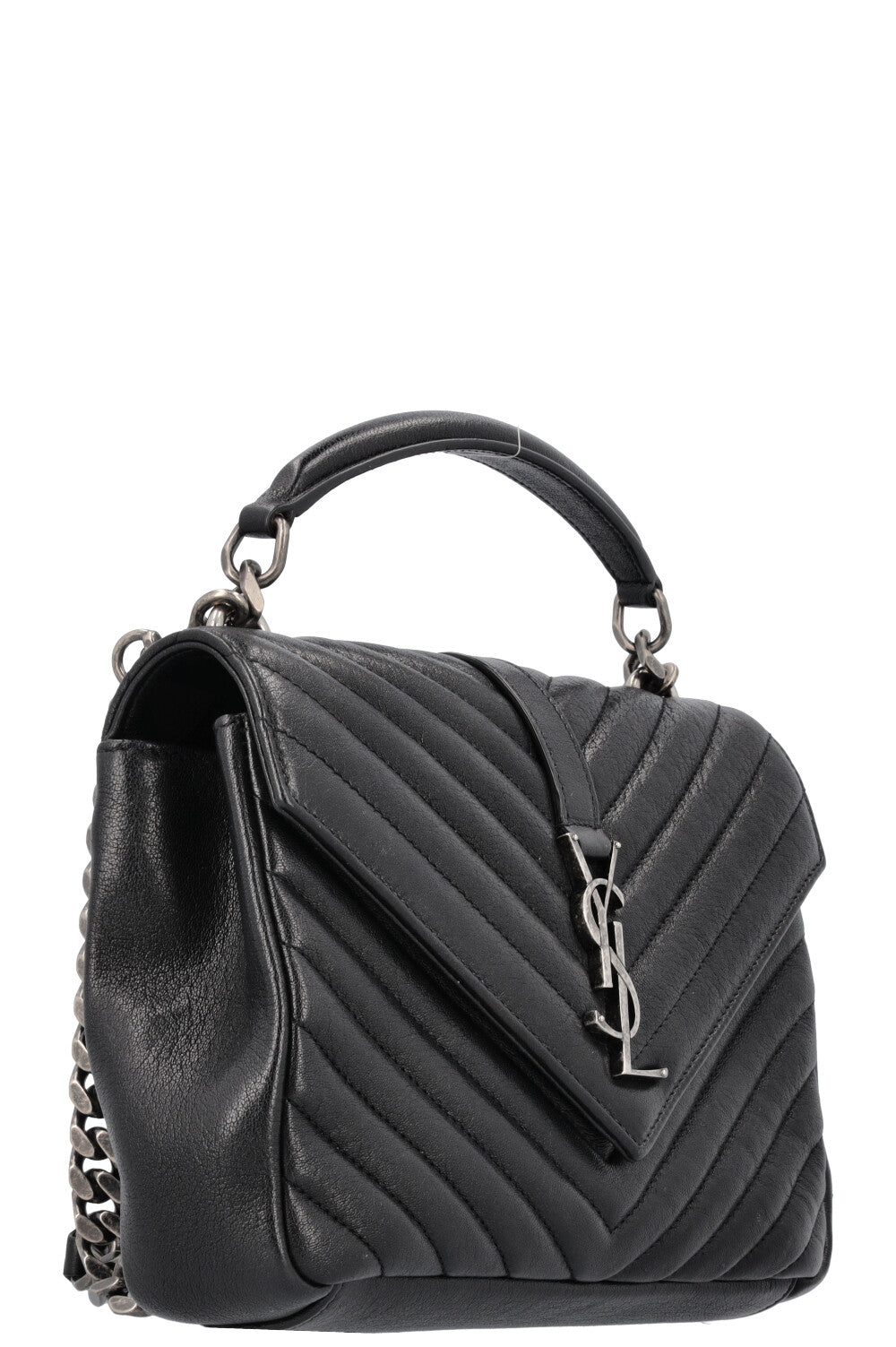 SAINT LAURENT Sac College Moyen Noir