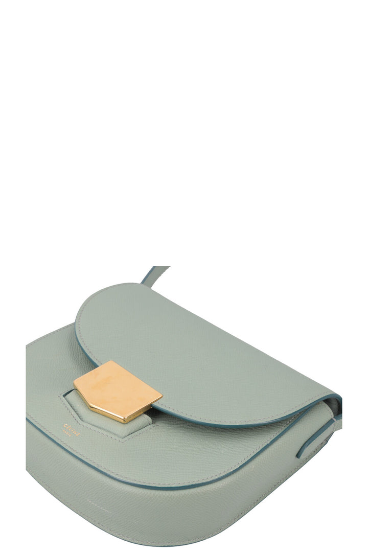 CÉLINE Trotteur Sac Bandoulière Petit Turquoise
