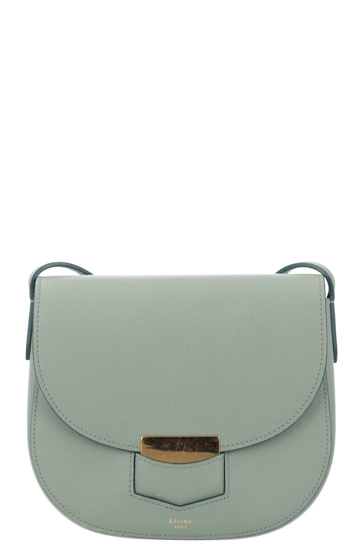 CÉLINE Trotteur Sac Bandoulière Petit Turquoise
