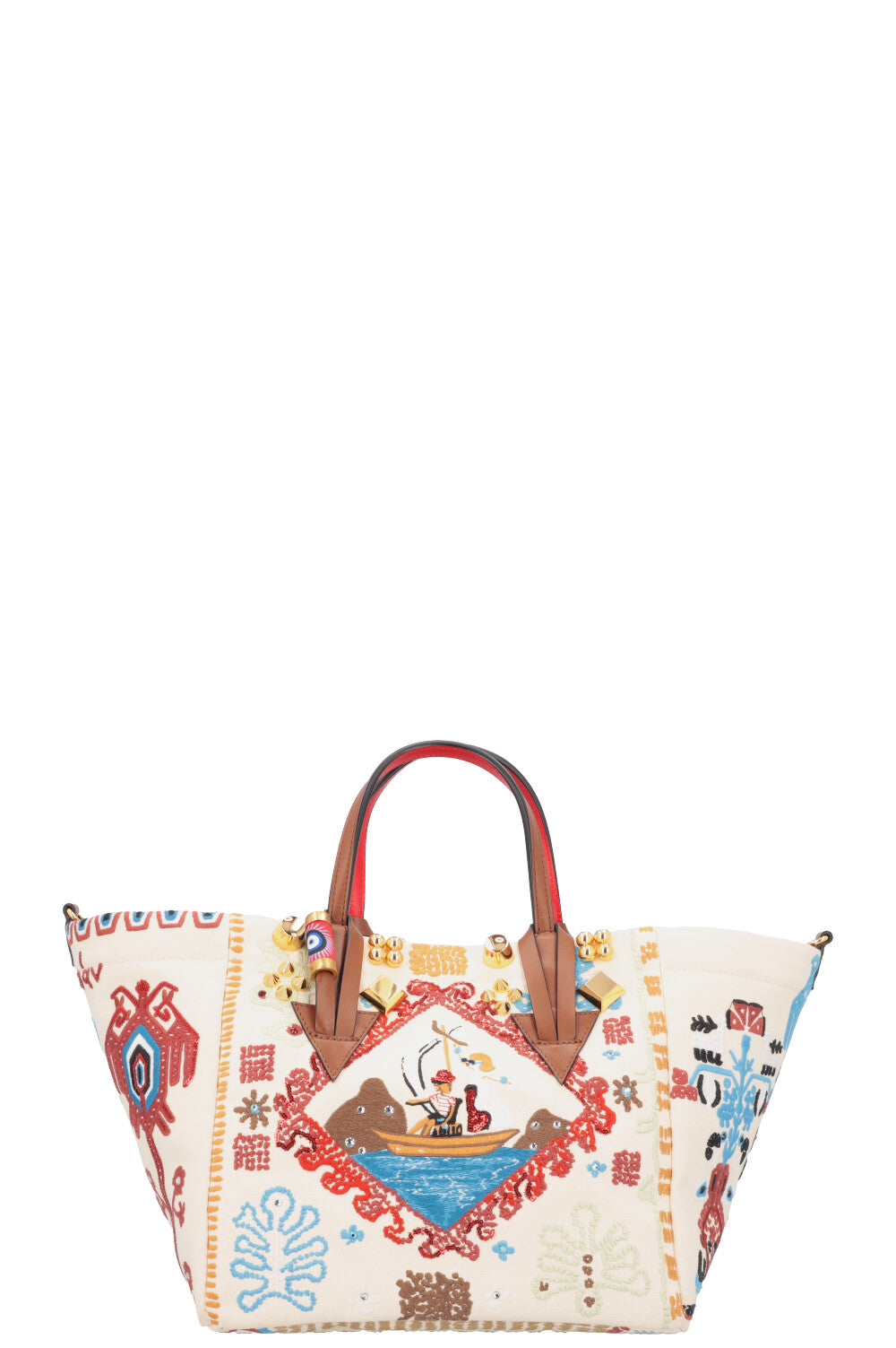 CHRISTIAN LOUBOUTIN Greekaba Broderie Bag