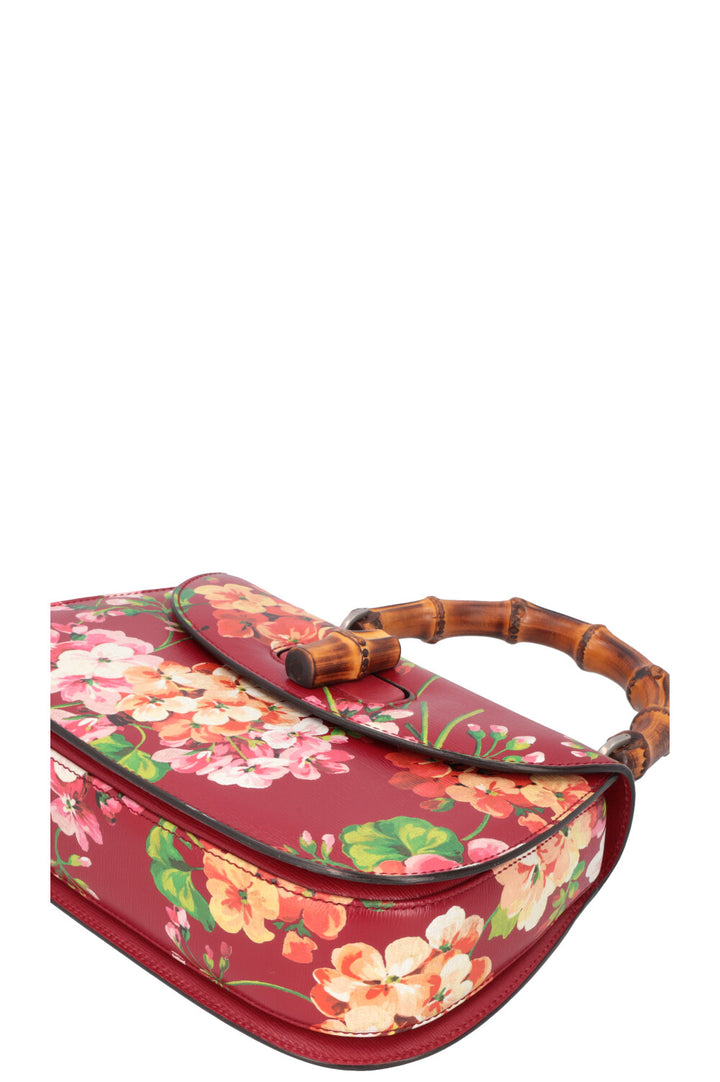 GUCCI Bamboo 1947 Top Handle Bag Floral 