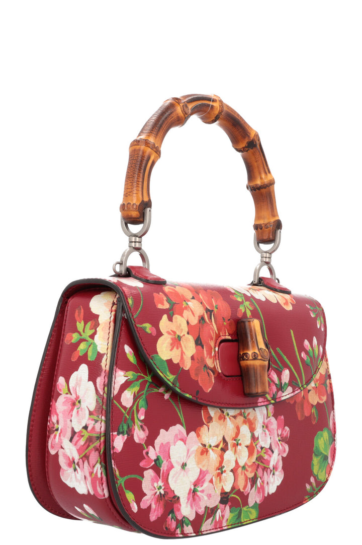GUCCI Bamboo 1947 Top Handle Bag Floral 