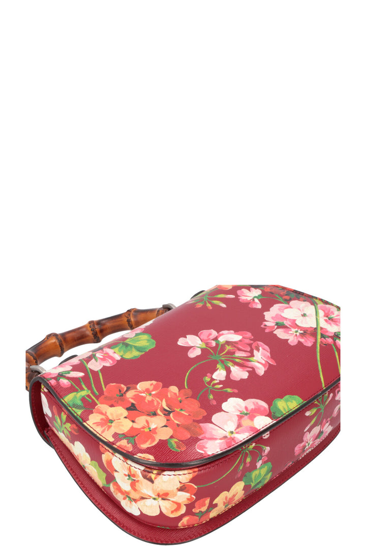 GUCCI Bamboo 1947 Top Handle Bag Floral 