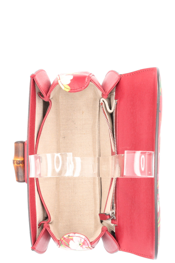 GUCCI Bamboo 1947 Top Handle Bag Floral 