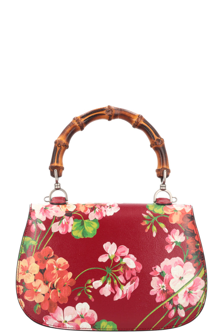 GUCCI Bamboo 1947 Top Handle Bag Floral 
