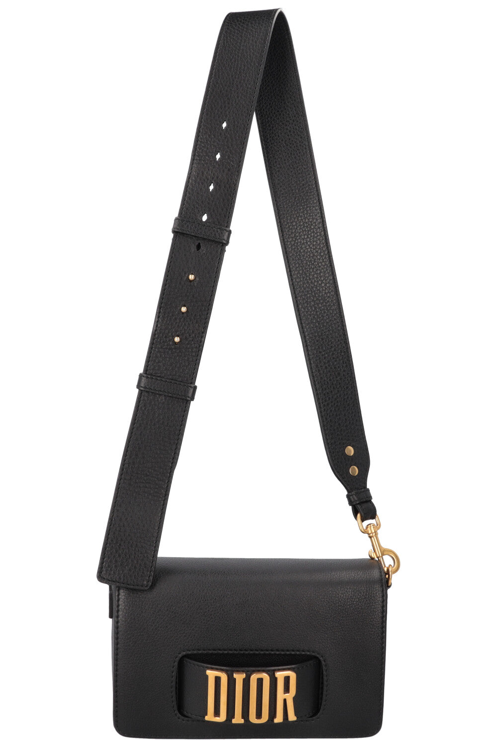 CHRISTIAN DIOR Dio R evolution Bag Leather Black REAWAKE