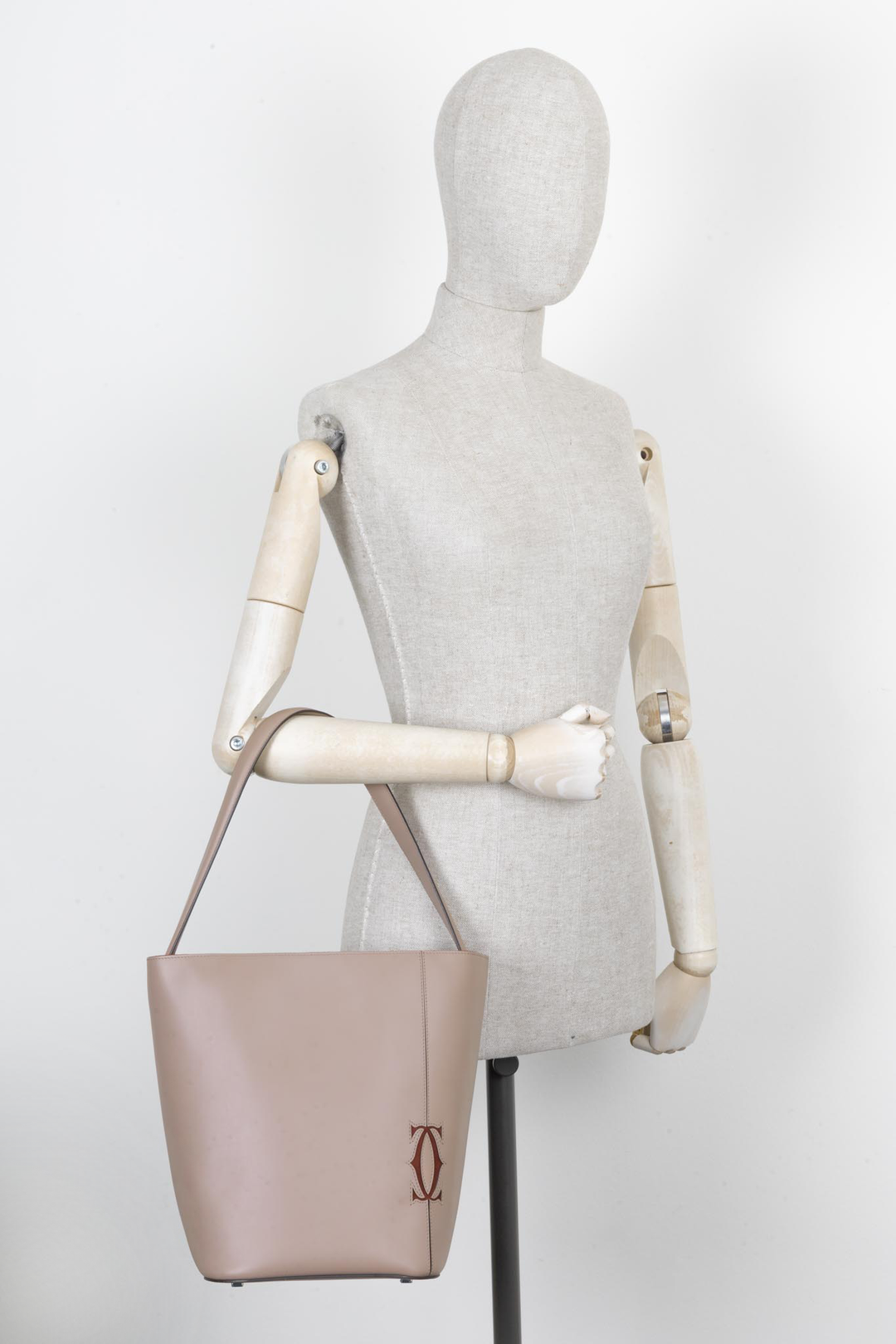 CARTIER Must C Sac Seau Etoupe REAWAKE