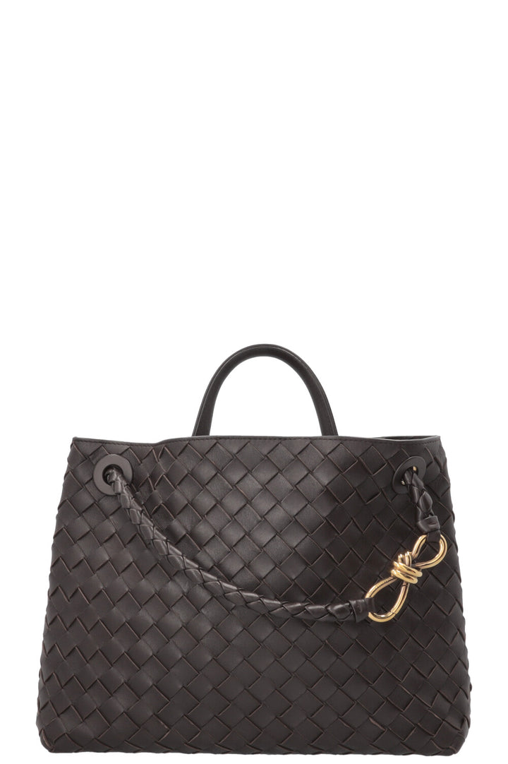 BOTTEGA VENETA Andiamo Medium Tote Bag Dark Fondant