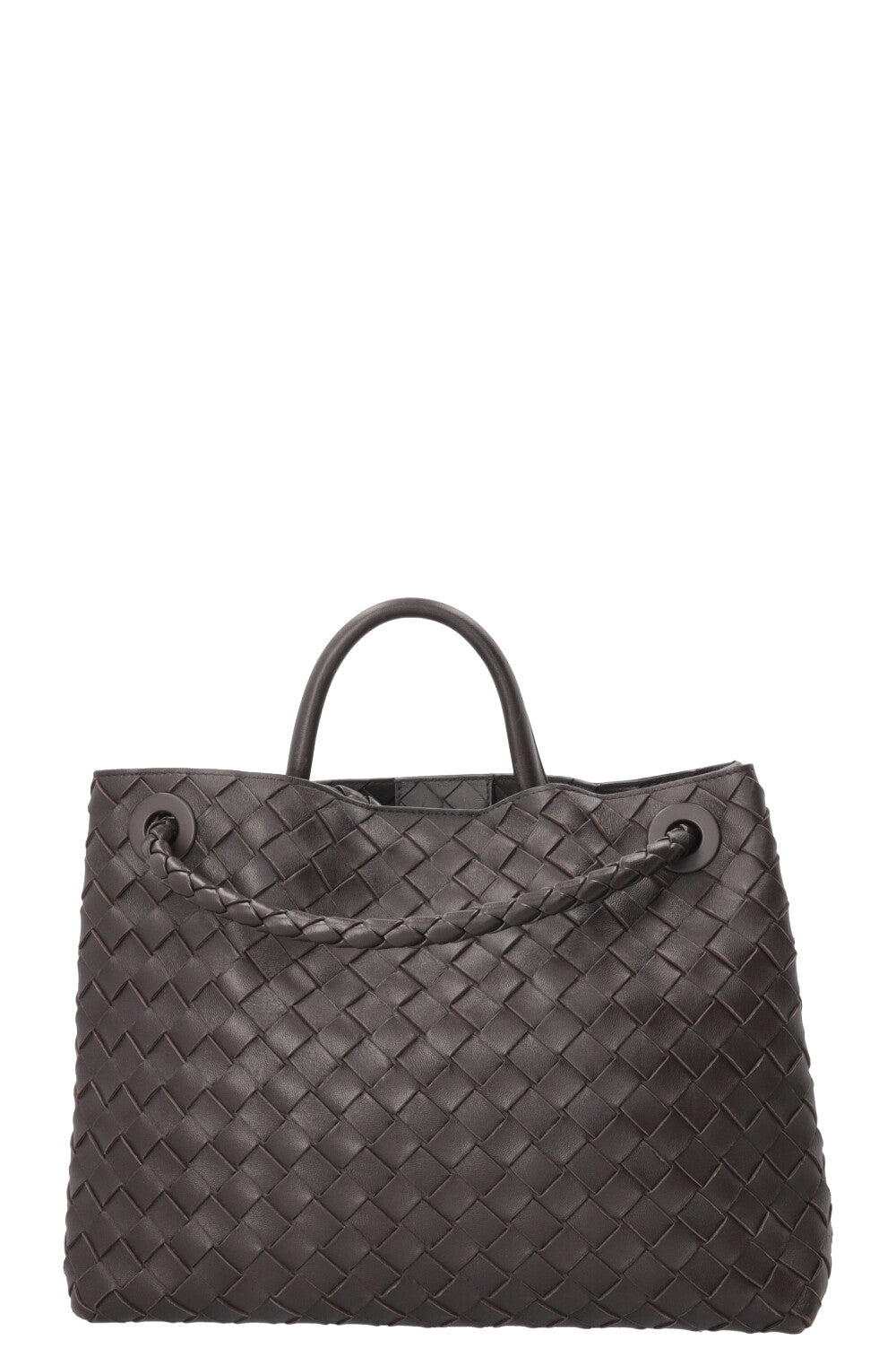 BOTTEGA VENETA Andiamo Medium Tote Bag Dark Fondant