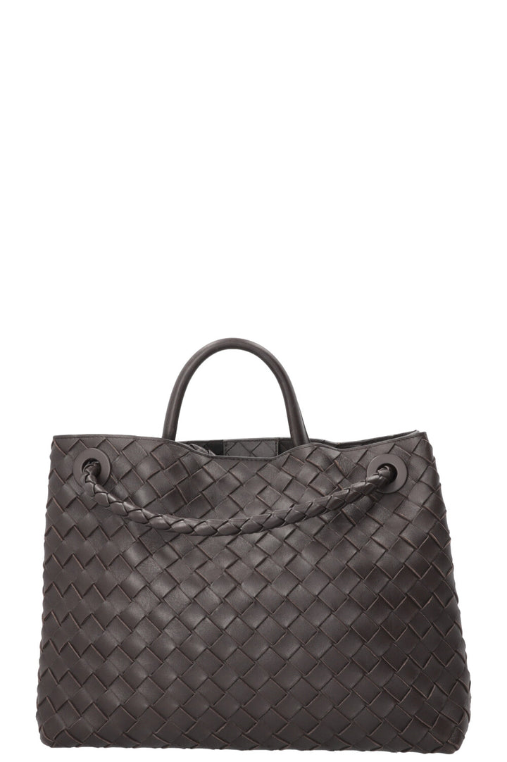 BOTTEGA VENETA Andiamo Medium Tote Bag Dark Fondant