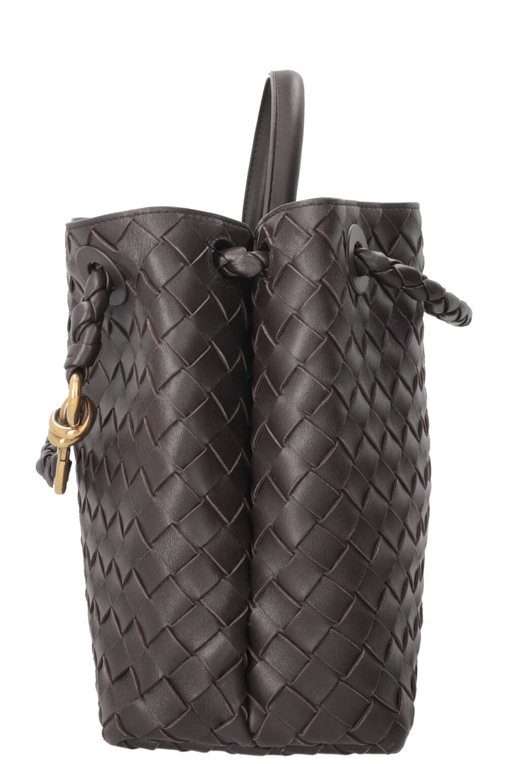 BOTTEGA VENETA Andiamo Medium Tote Bag Dark Fondant