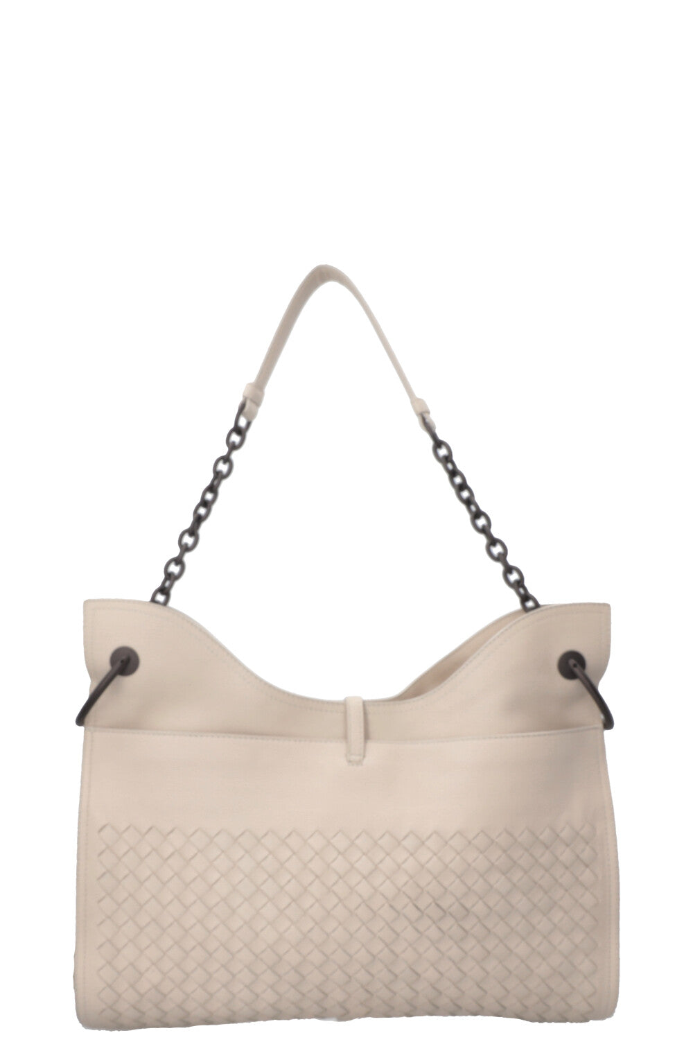 BOTTEGA VENETA Sac Beverly Intrecciato Ivoire