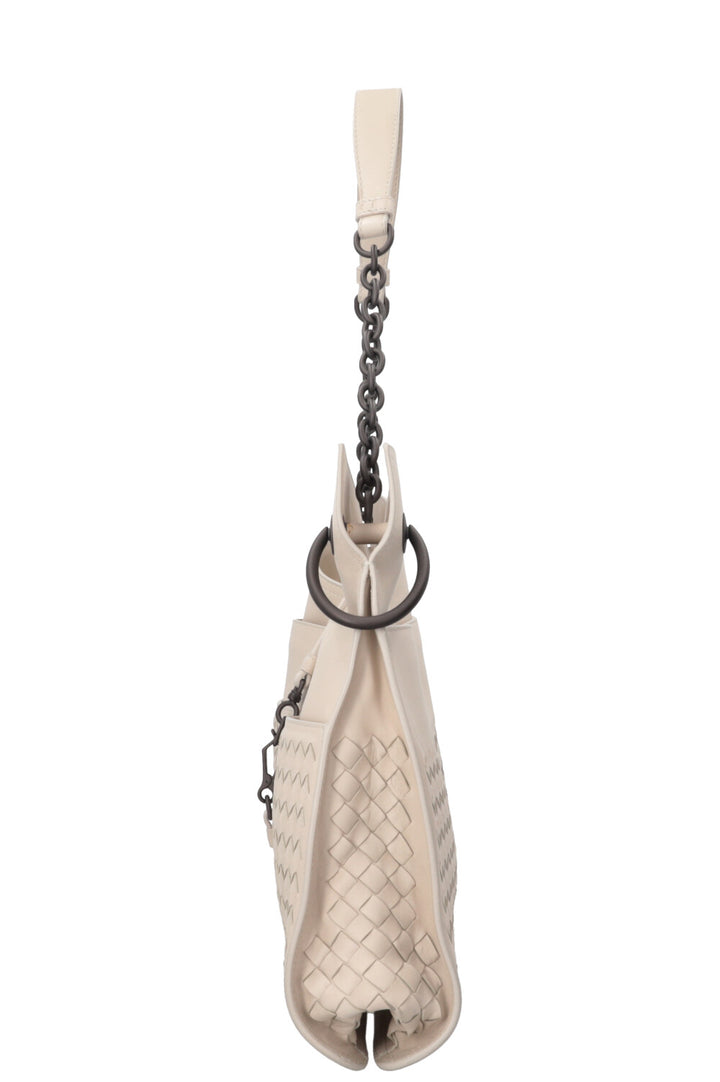 BOTTEGA VENETA Sac Beverly Intrecciato Ivoire