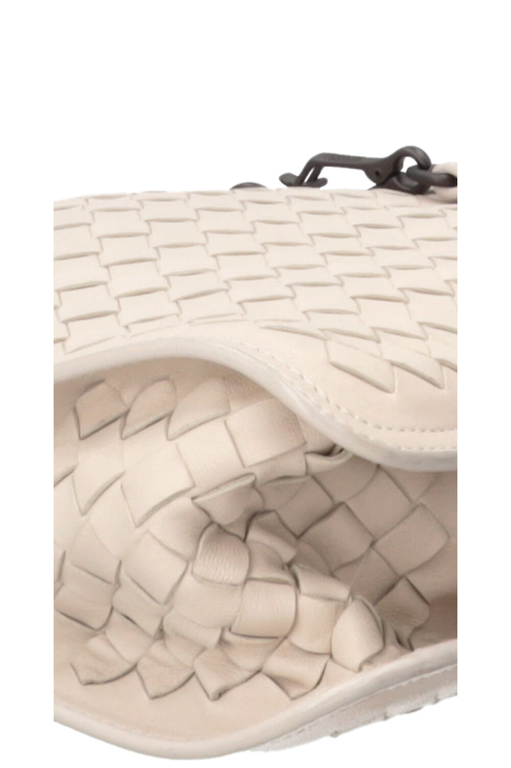 BOTTEGA VENETA Sac Beverly Intrecciato Ivoire