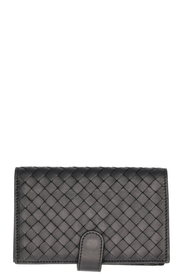BOTTEGA VENETA Bi-Fold Intrecciato Wallet Black