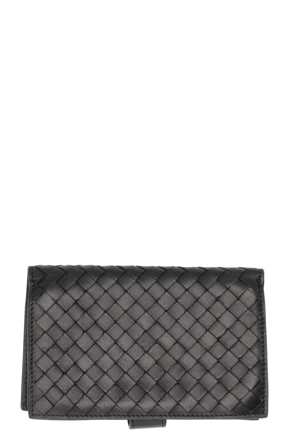 BOTTEGA VENETA Bi-Fold Intrecciato Wallet Black