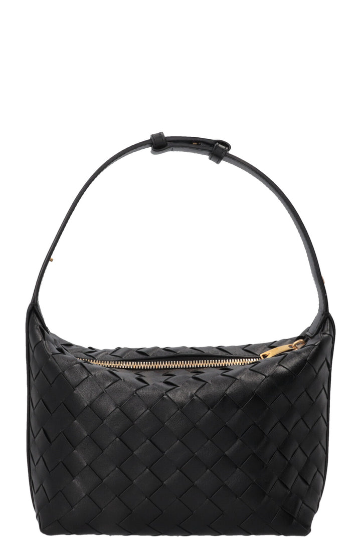 BOTTEGA VENETA Candy Wallace Wallace Intrecciato Leather Black