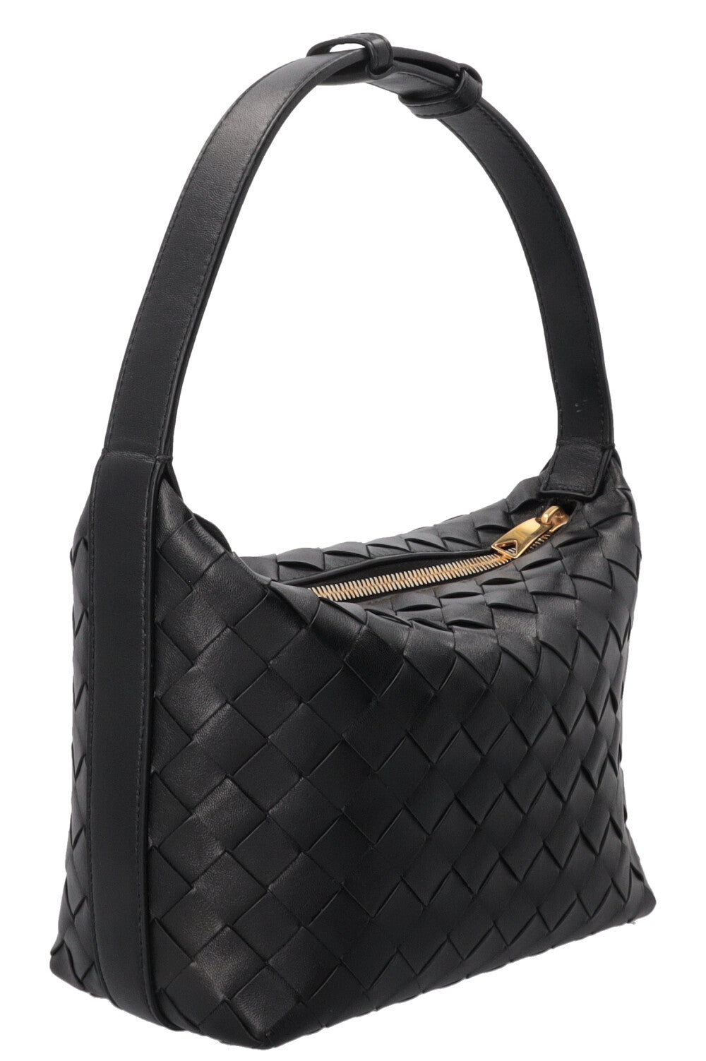 BOTTEGA VENETA Candy Wallace Wallace Intrecciato Leather Black