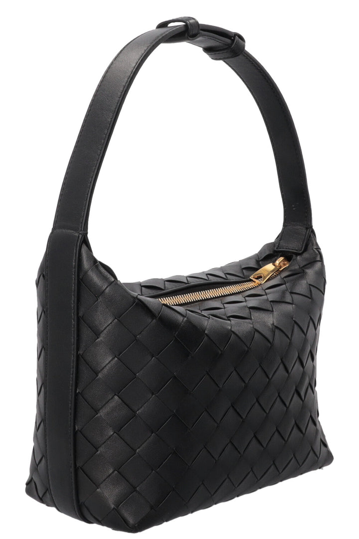 BOTTEGA VENETA Candy Wallace Wallace Intrecciato Leather Black