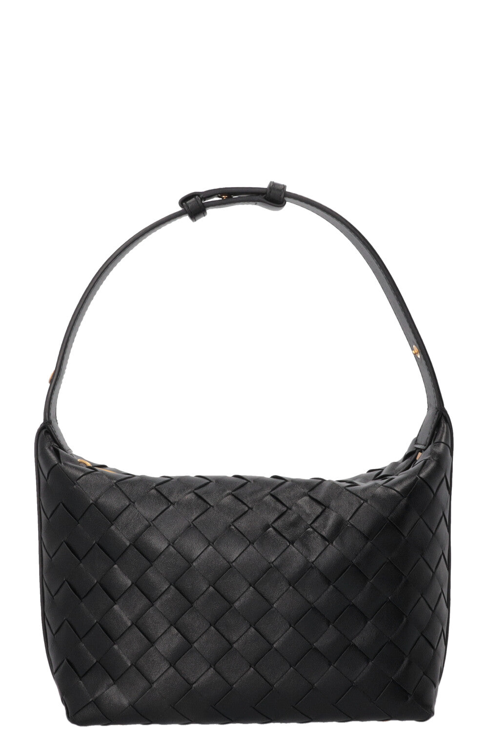 BOTTEGA VENETA Candy Wallace Wallace Intrecciato Leather Black