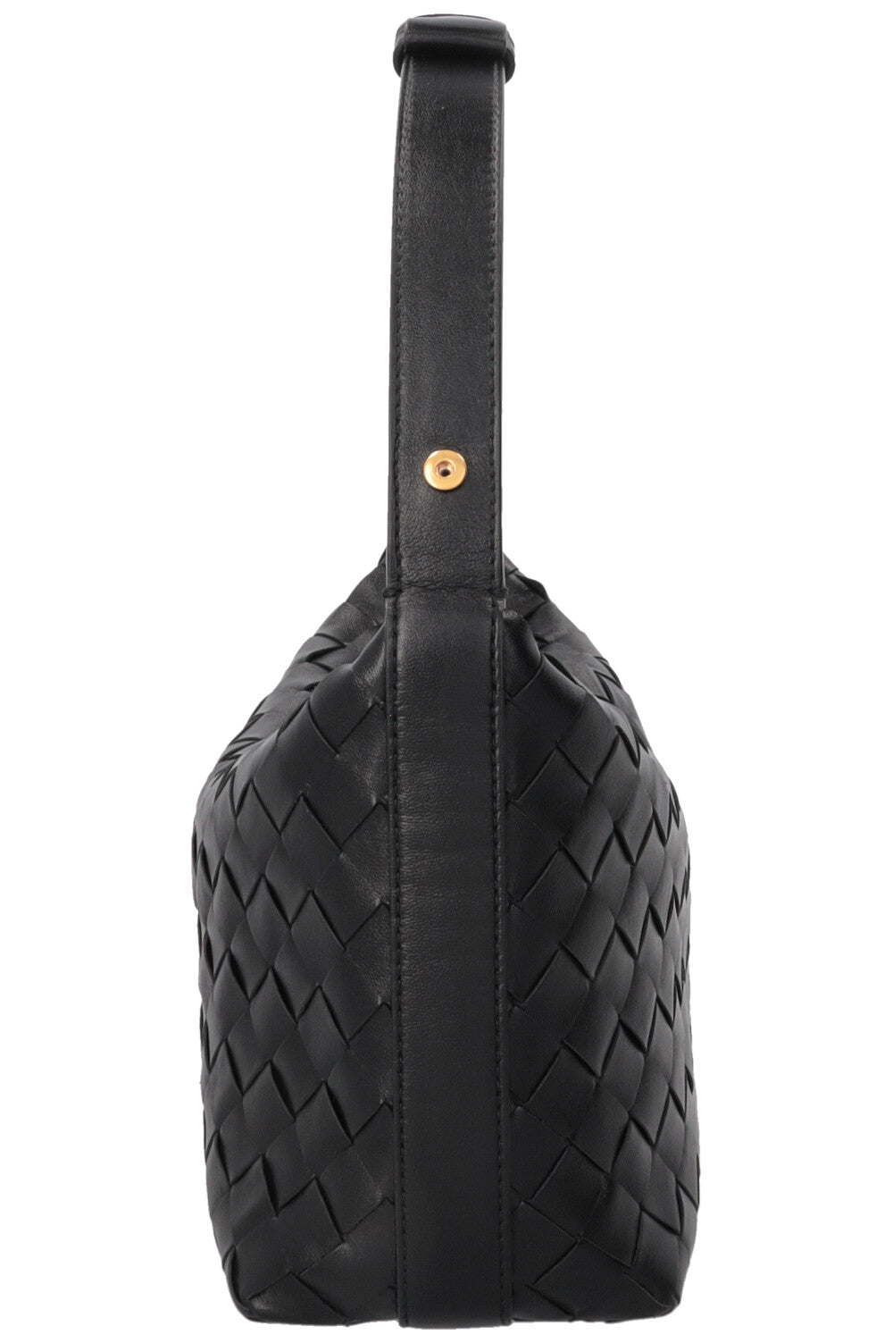 BOTTEGA VENETA Candy Wallace Wallace Intrecciato Leather Black