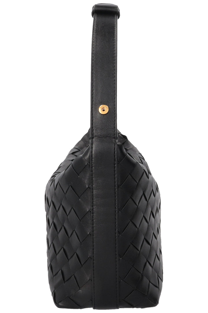 BOTTEGA VENETA Candy Wallace Wallace Intrecciato Leather Black
