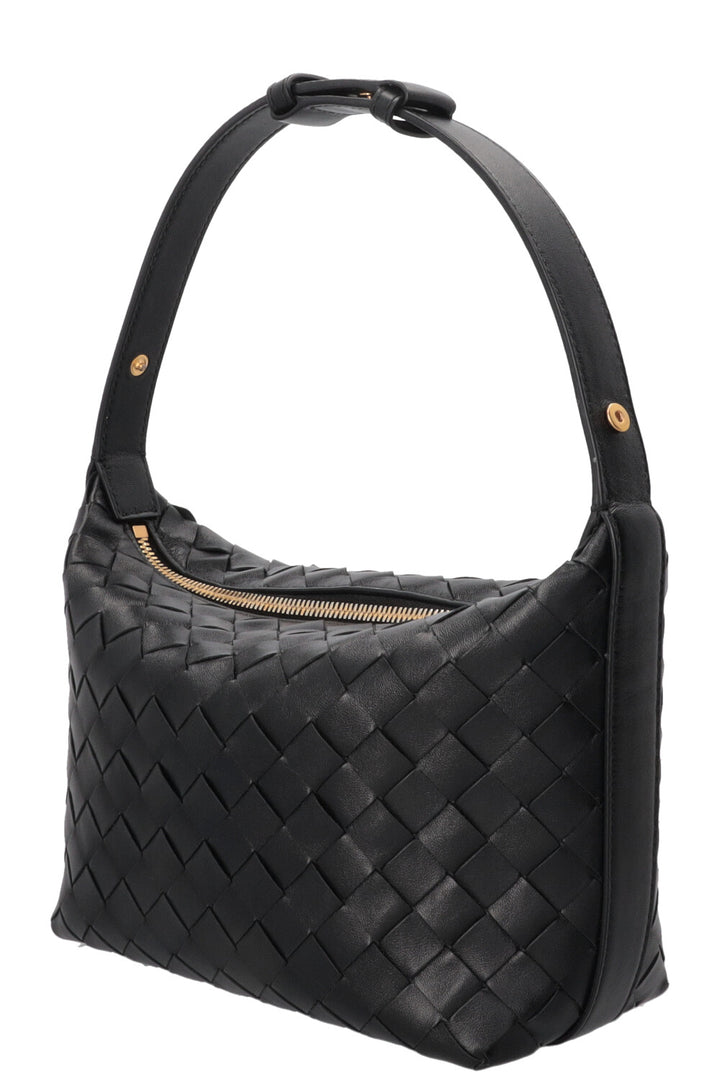 BOTTEGA VENETA Candy Wallace Wallace Intrecciato Leather Black