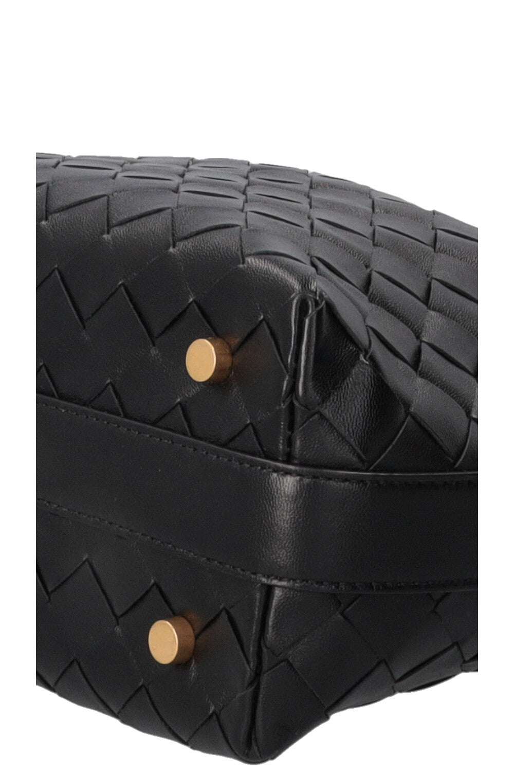 BOTTEGA VENETA Candy Wallace Wallace Intrecciato Leather Black