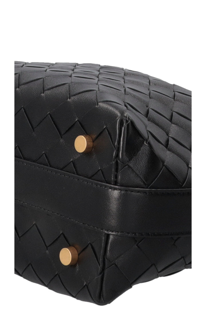 BOTTEGA VENETA Candy Wallace Wallace Intrecciato Leather Black