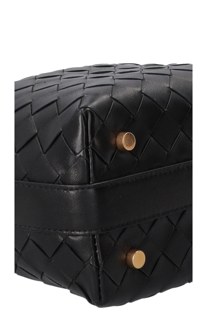 BOTTEGA VENETA Candy Wallace Wallace Intrecciato Leather Black