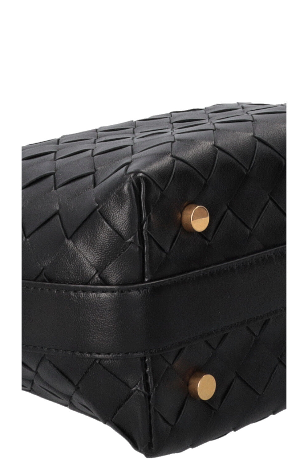 BOTTEGA VENETA Candy Wallace Wallace Intrecciato Leather Black