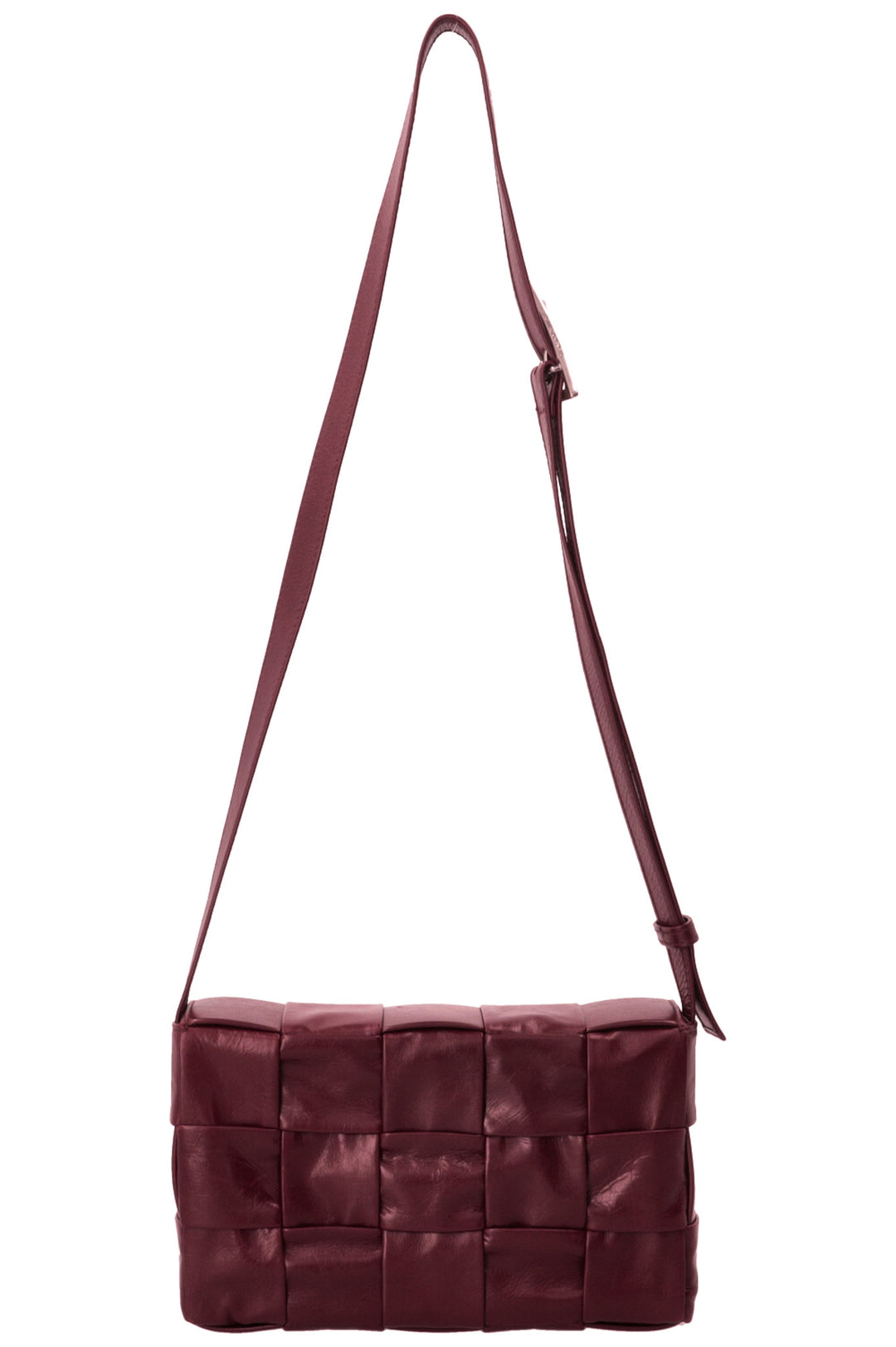 BOTTEGA VENETA Cassette Intrecciato Cuir Nylon Bourgogne