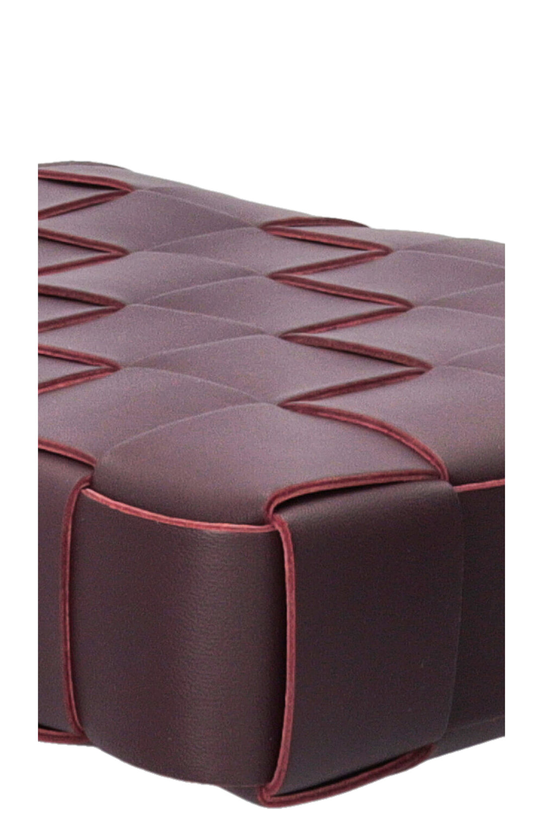 BOTTEGA VENETA Cassette Messenger Bag Leather Bordeaux
