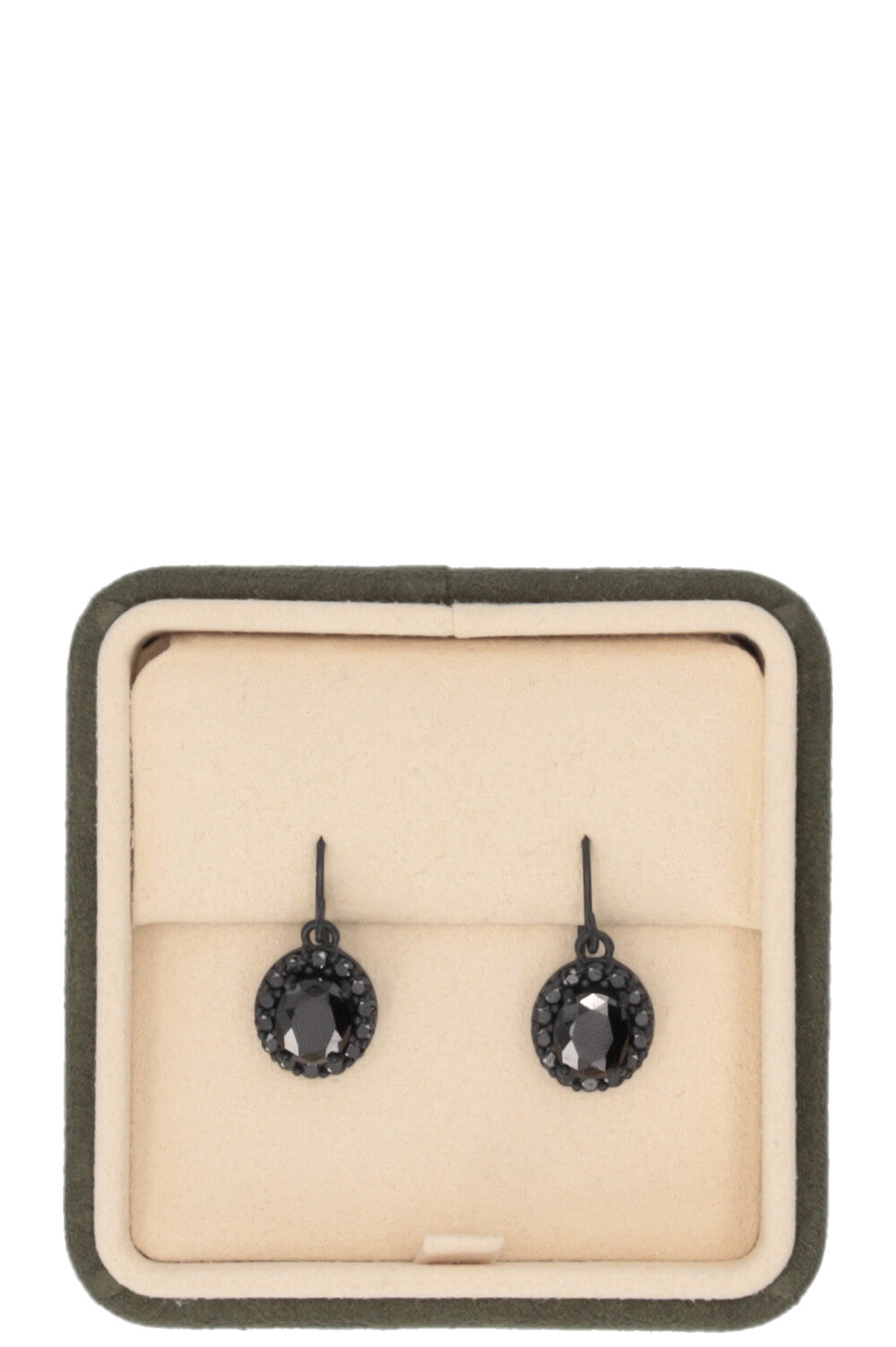 BOTTEGA VENETA Drop Crystal Earrings Black
