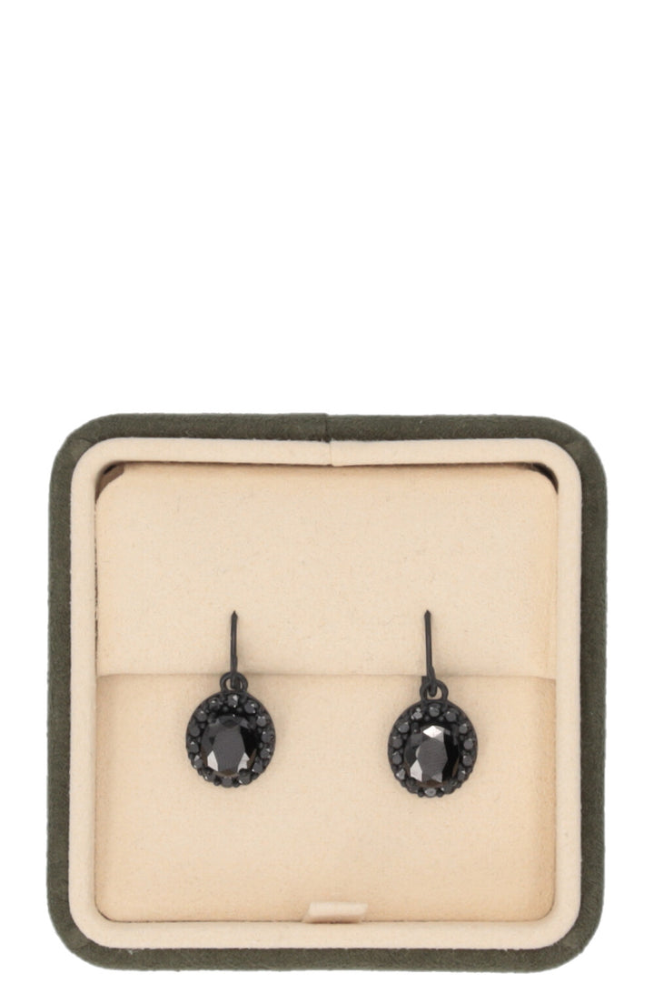 BOTTEGA VENETA Drop Crystal Earrings Black
