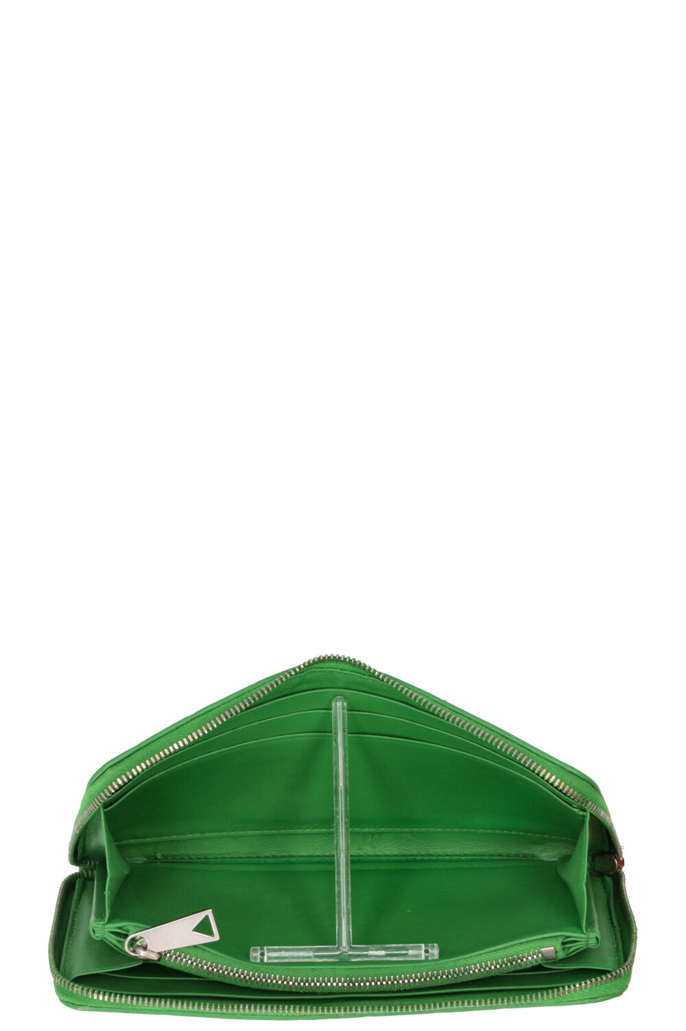 BOTTEGA VENETA Intrecciato Zip Around Long Wallet Leather Parakeet