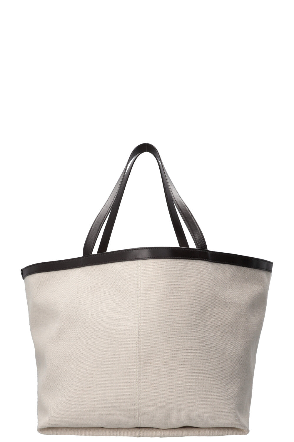 BOTTEGA VENETA Large Flip Flap Tote Canvas Off-White