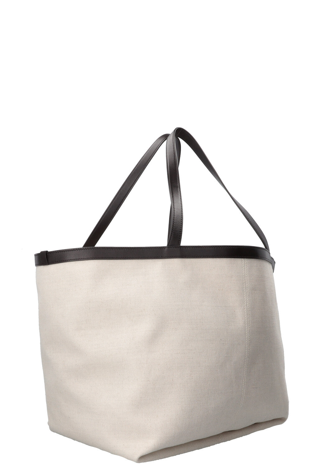 BOTTEGA VENETA Large Flip Flap Tote Canvas Off-White