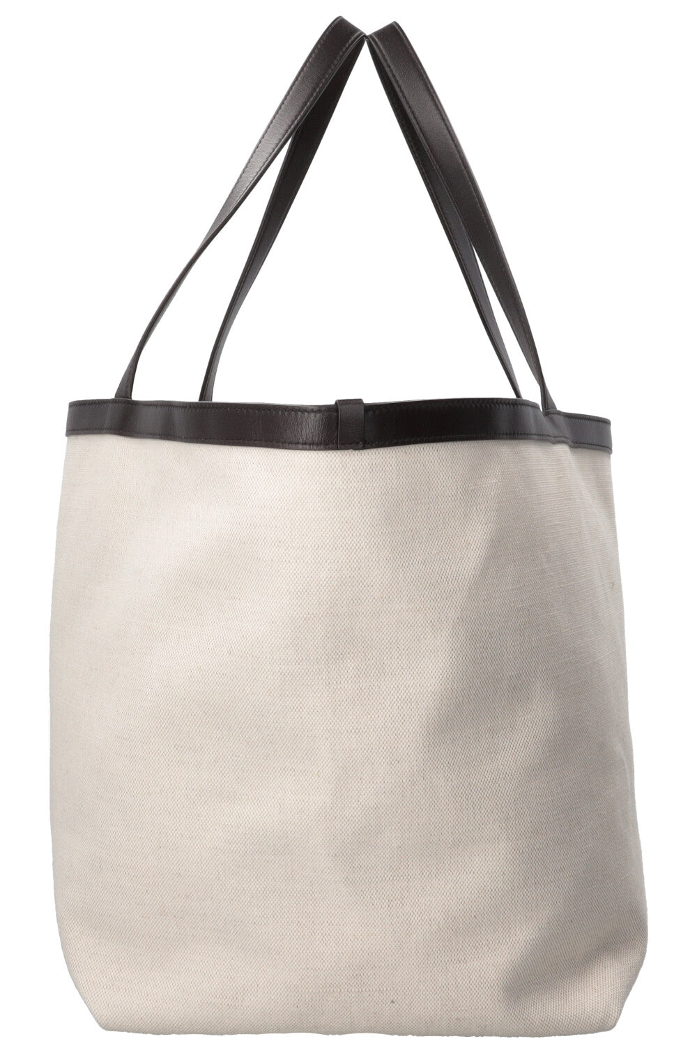 BOTTEGA VENETA Large Flip Flap Tote Canvas Off-White